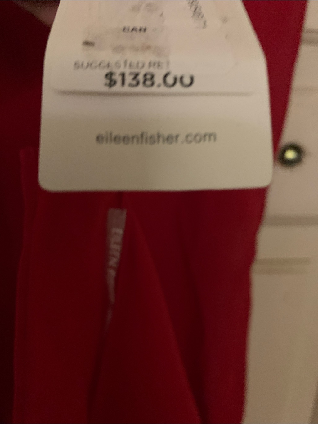 Eileen Fisher Women’s Red Top/Scarf